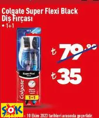 COLGATE SUPER FLEX BLACK DİŞ FIRÇASI • 1+1